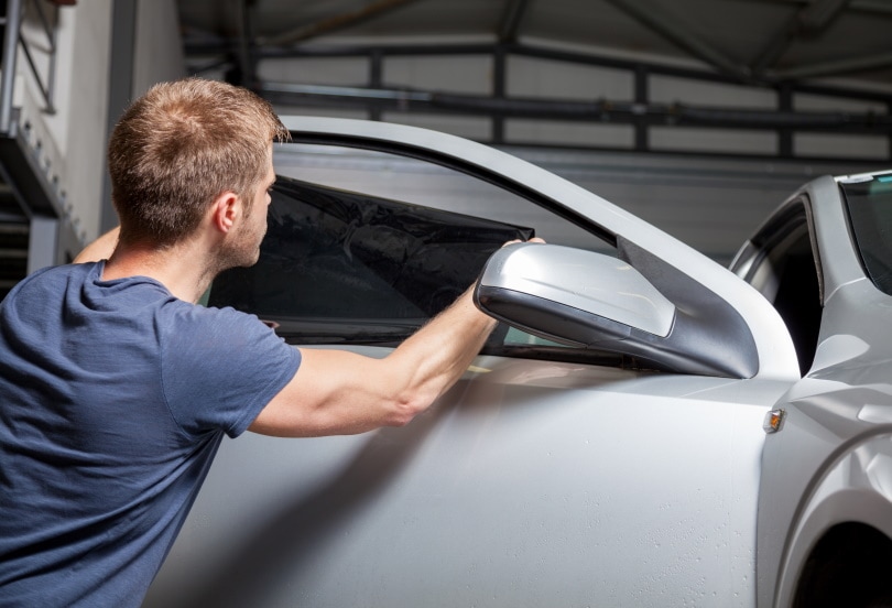 fixing car window tint