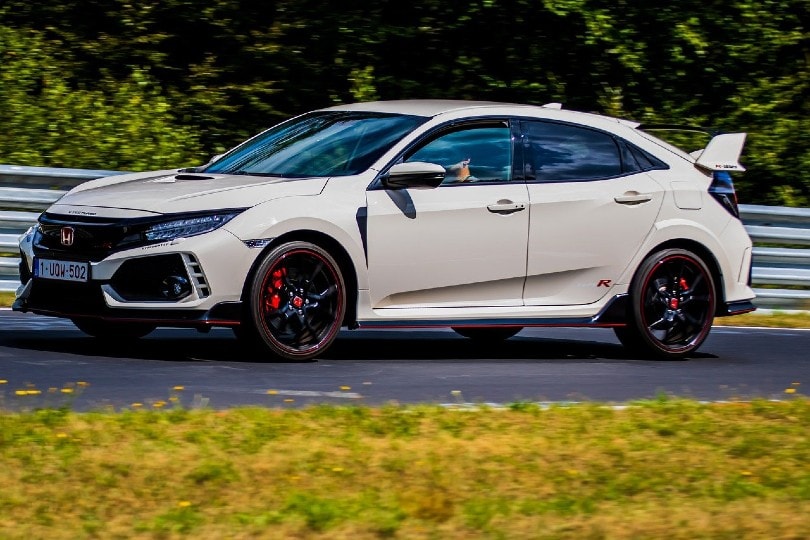 honda civic on the road
