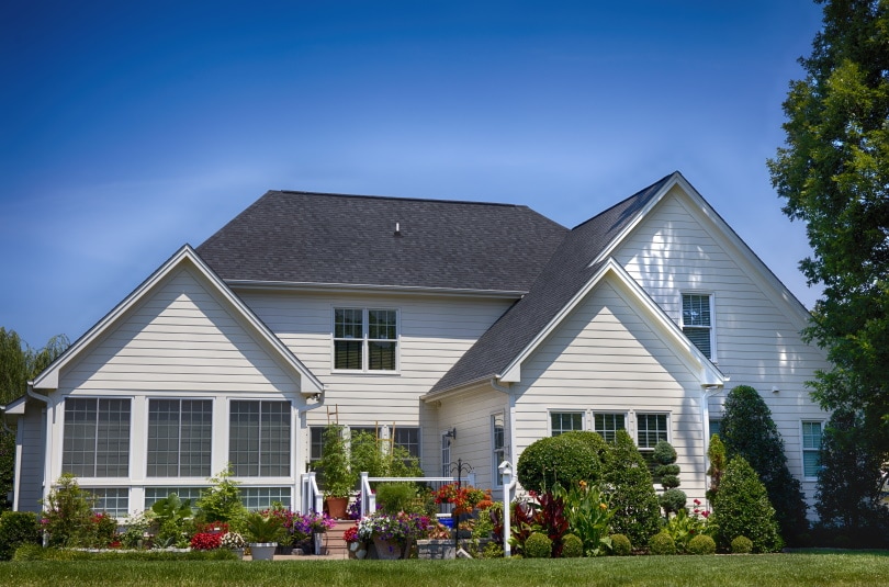 house with white paint