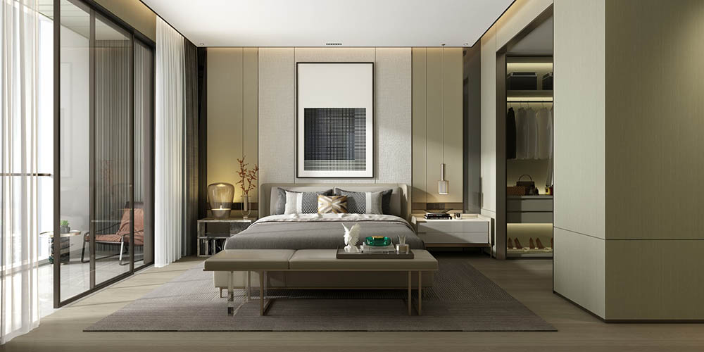luxurious looking bedroom