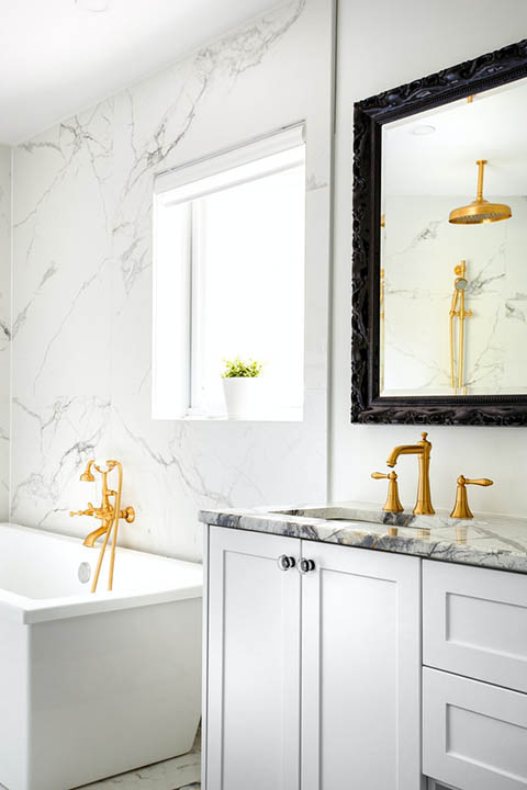 marble bathroom interior