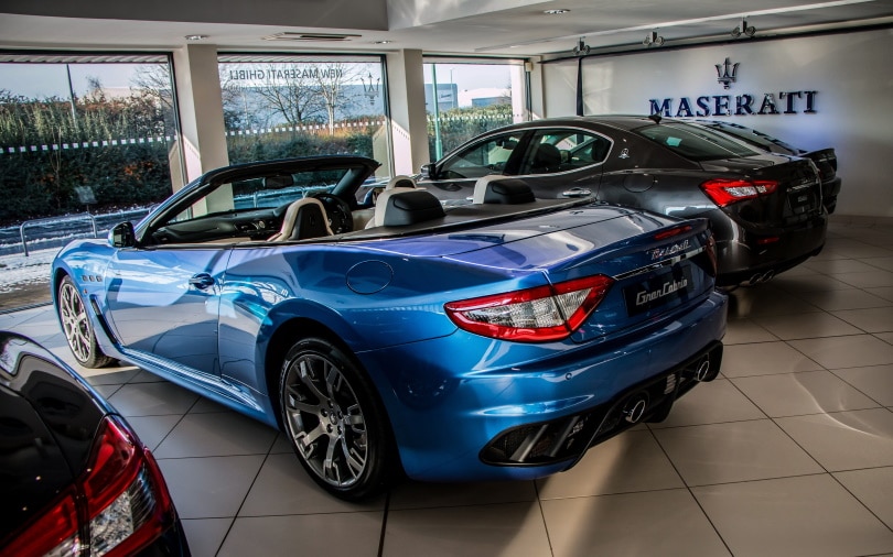 maserati car show room