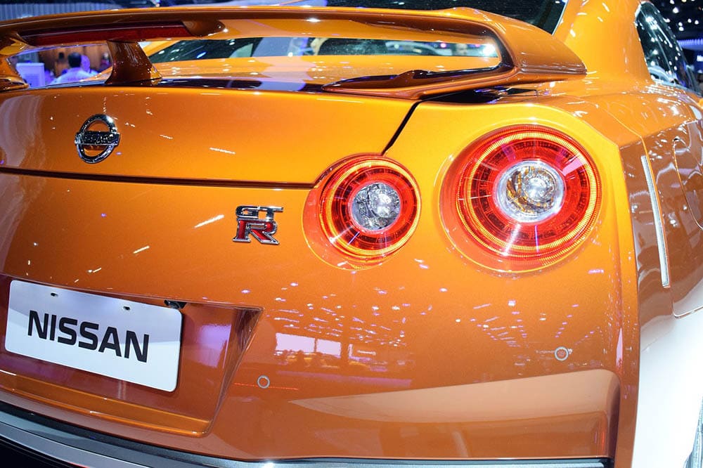 orange nissan gtr