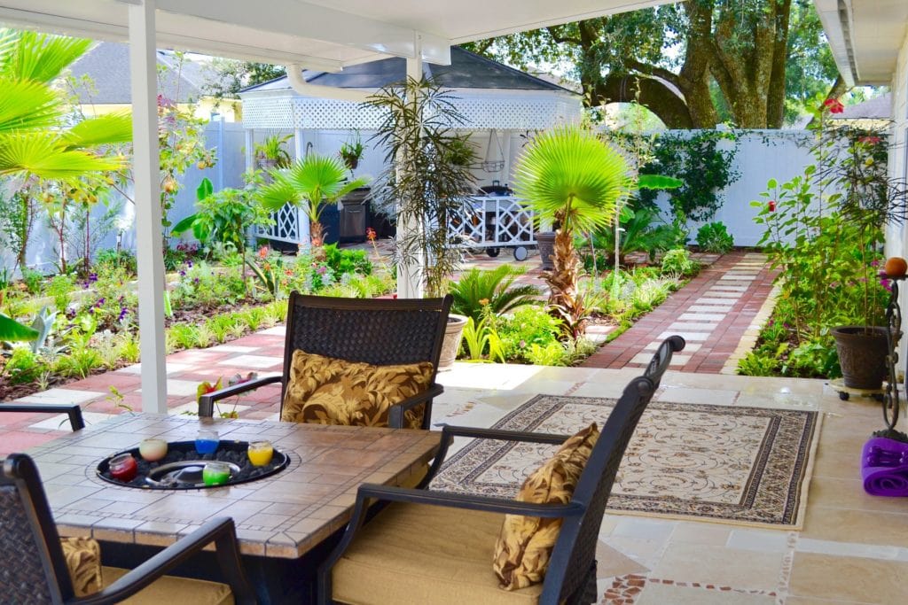 outside living room