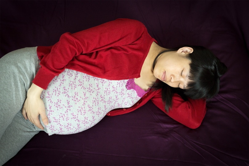 pregnant woman resting