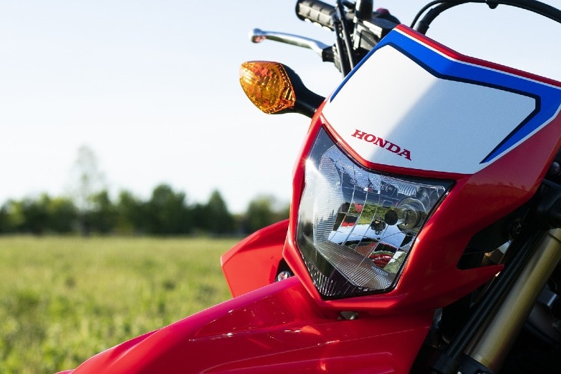 red honda motorcycle