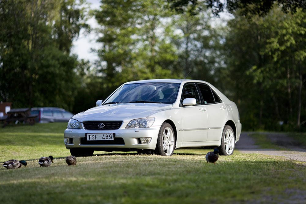 silver lexus car