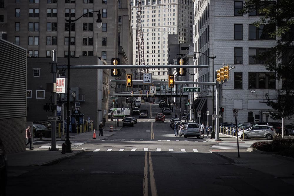street in Detroit, Michigan