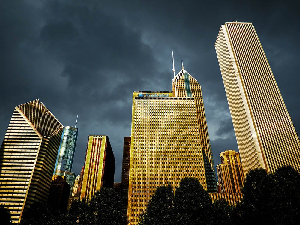 thunderstorm in Chicago