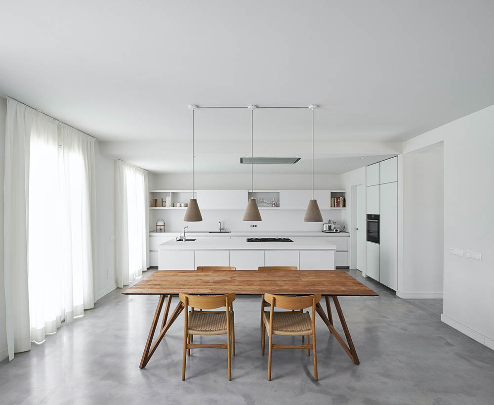 white home interior