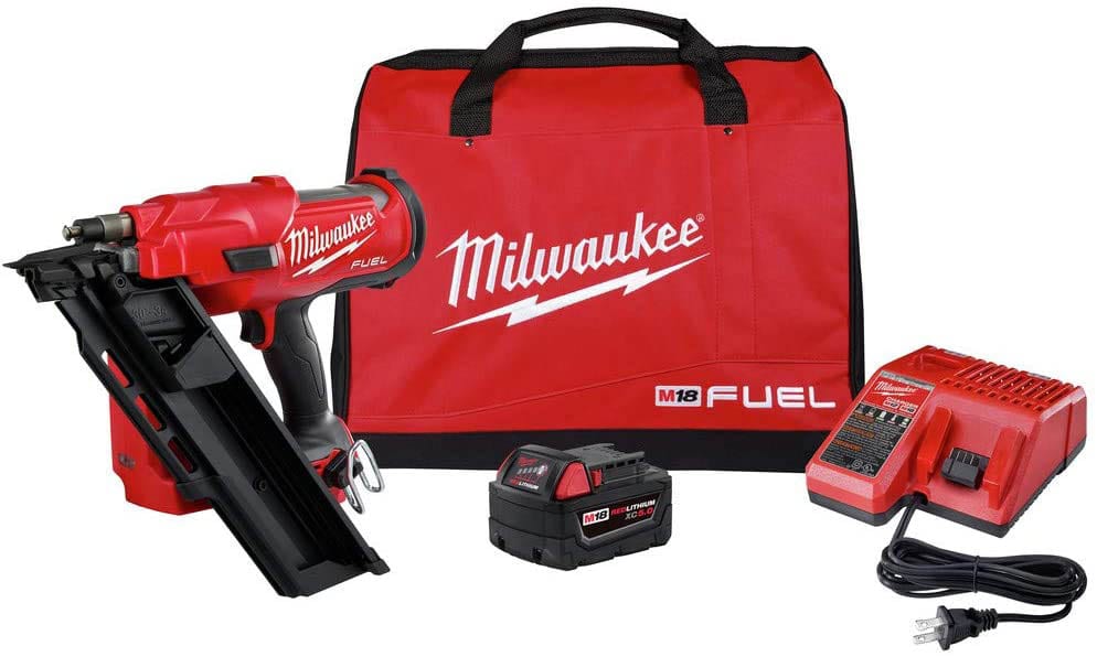 Milwaukee 2745-21 M18 FUEL 30-Degree Cordless Framing Nailer Kit