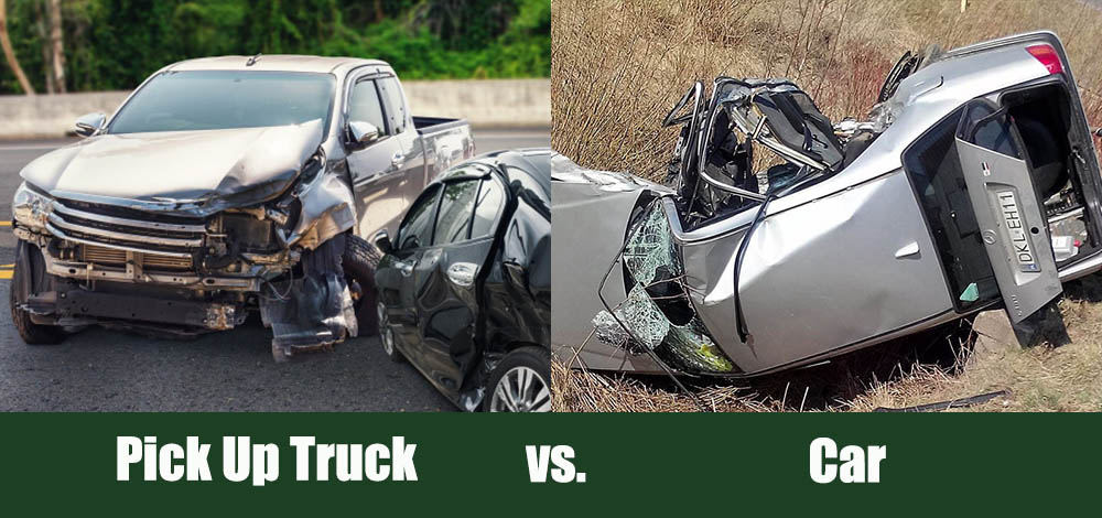 Pick up truck vs Car Accidents