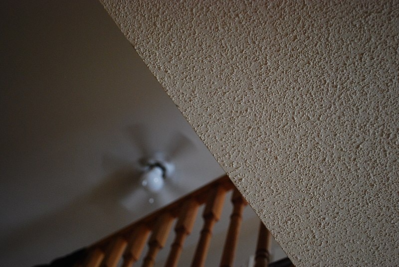 Popcorn ceiling