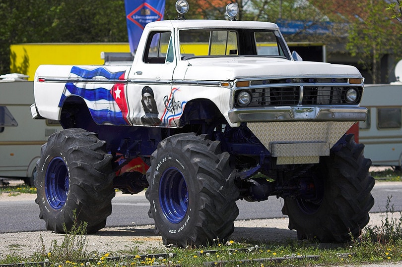 White Monster Truck