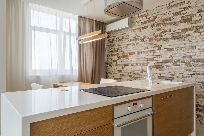 a modern kitchen interior