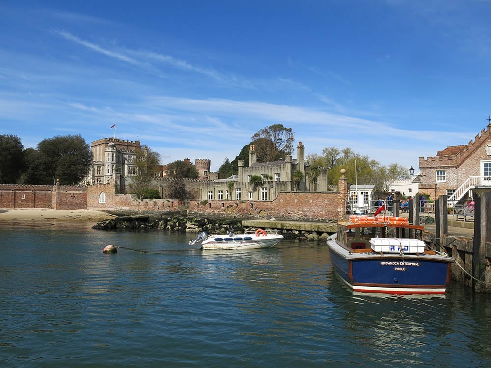 brownsea island in Poole, Dorset, England