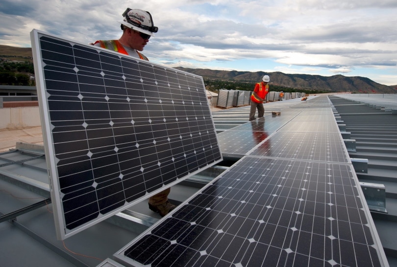 construction of solar farm