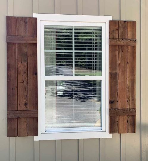 diy cedar shutters