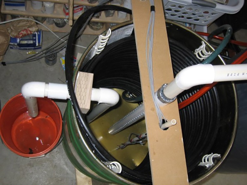 diy grey water heat exchanger
