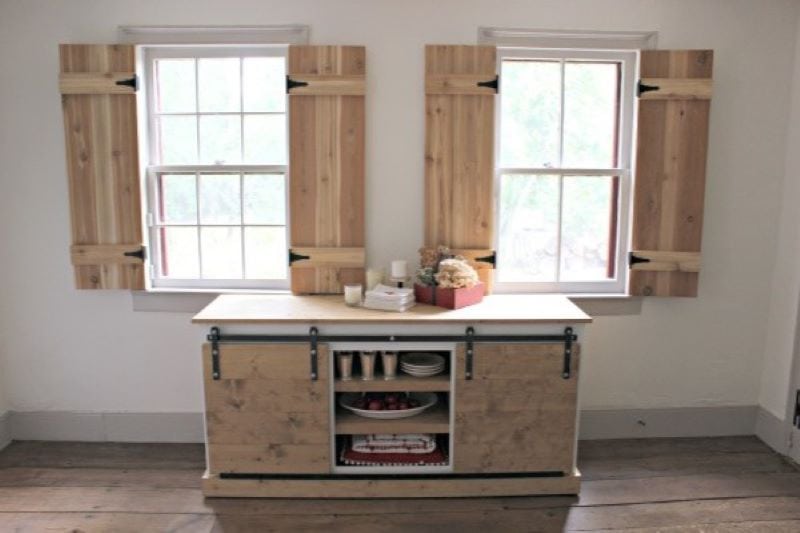 diy interior cedar shutters