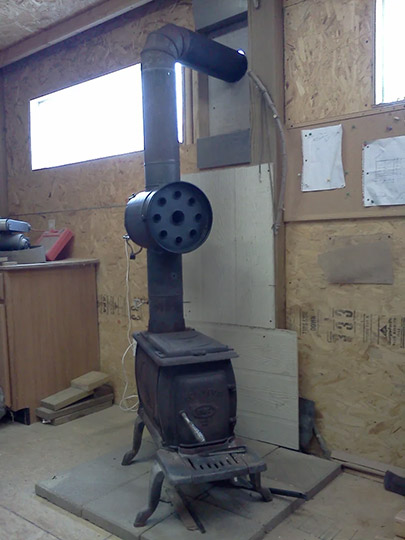 diy woodstove heat exchanger