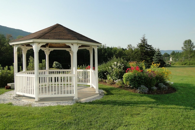 gazebo in the garden
