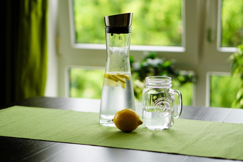 lemon and water