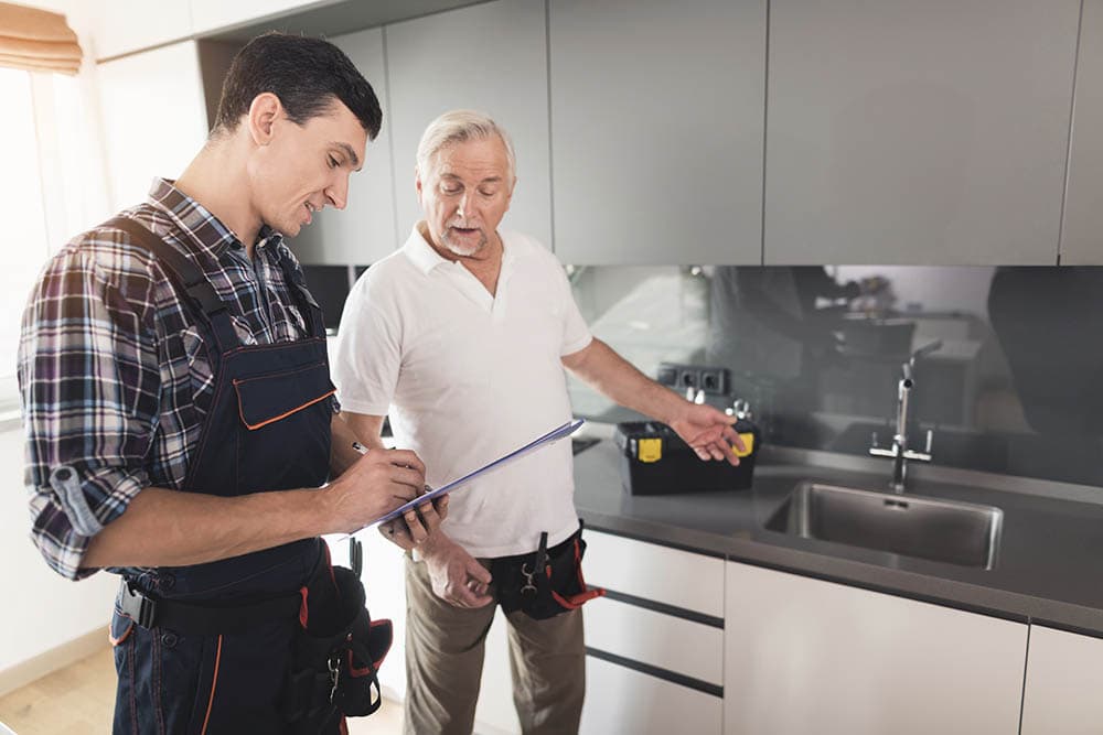 men doing a home inspection