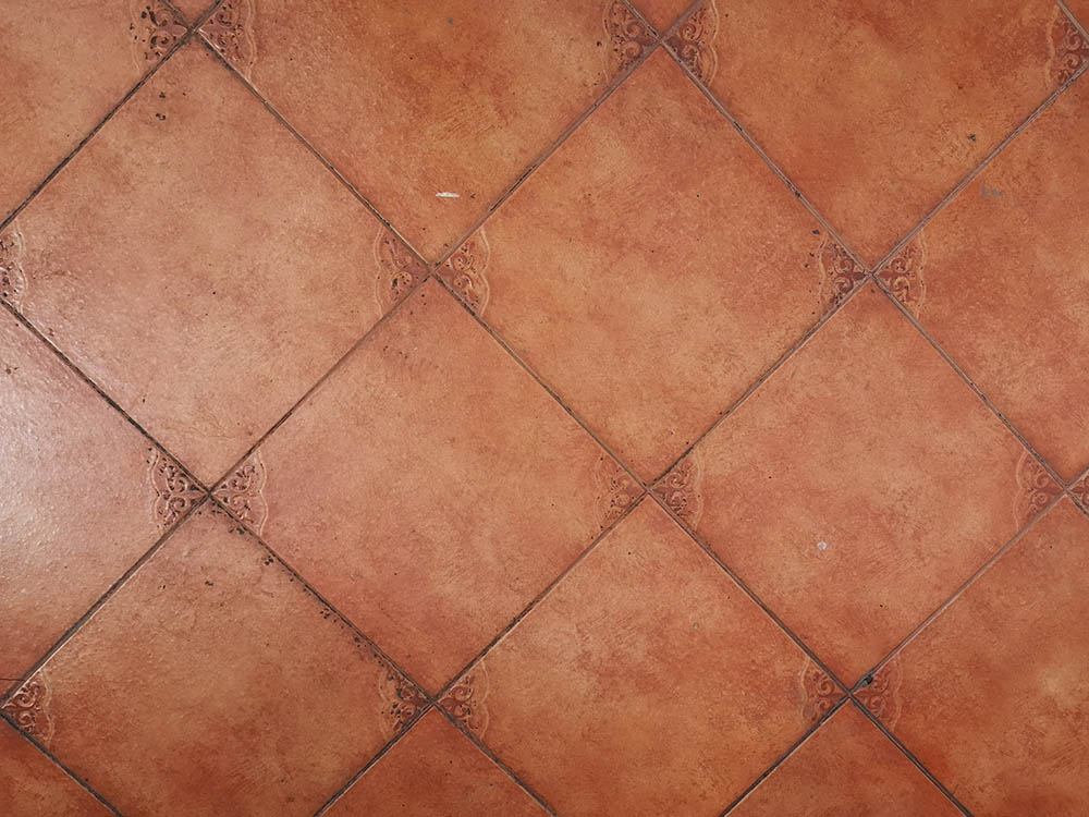 red quarry tiles