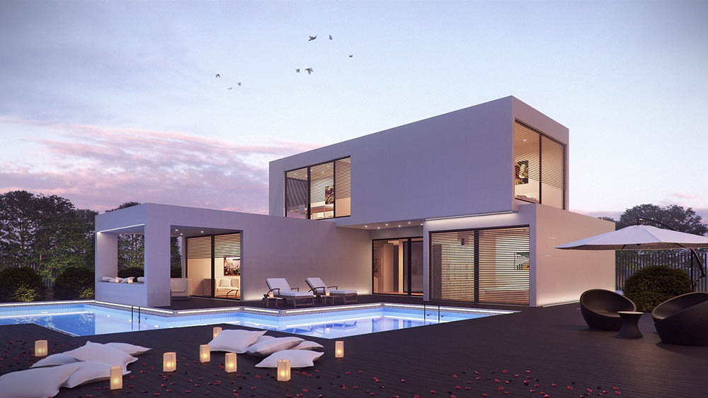 render of two storey modular home