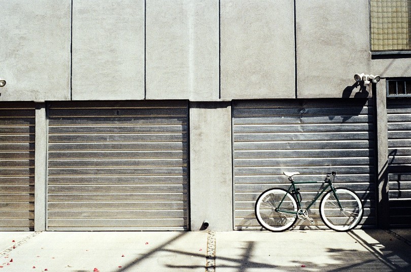 silver garage gate