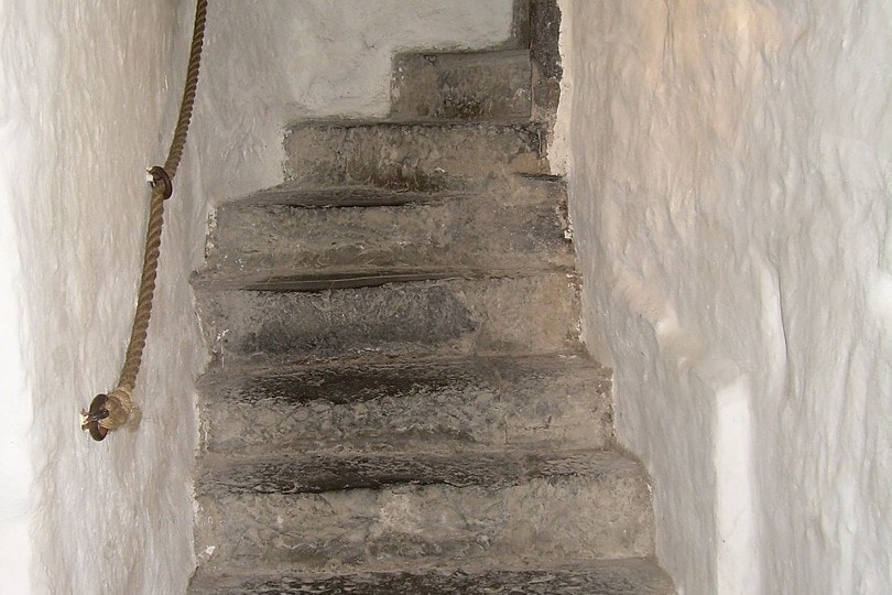 steep stairs made of stone