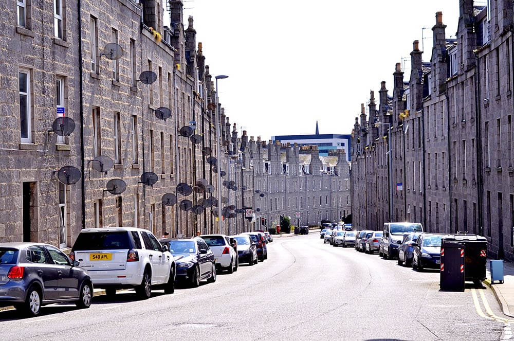 street in Aberdeen, Scotland