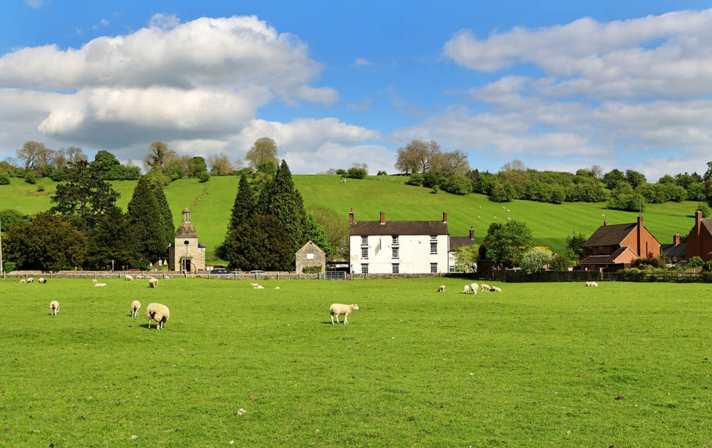 village in Derby, England