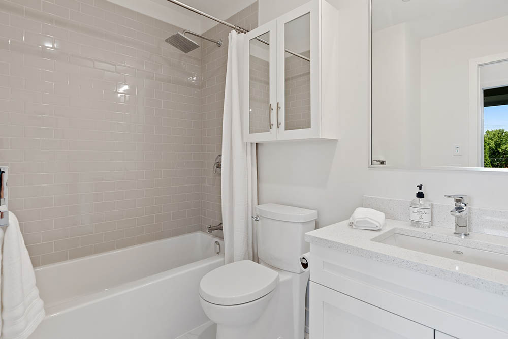 white bathroom interior