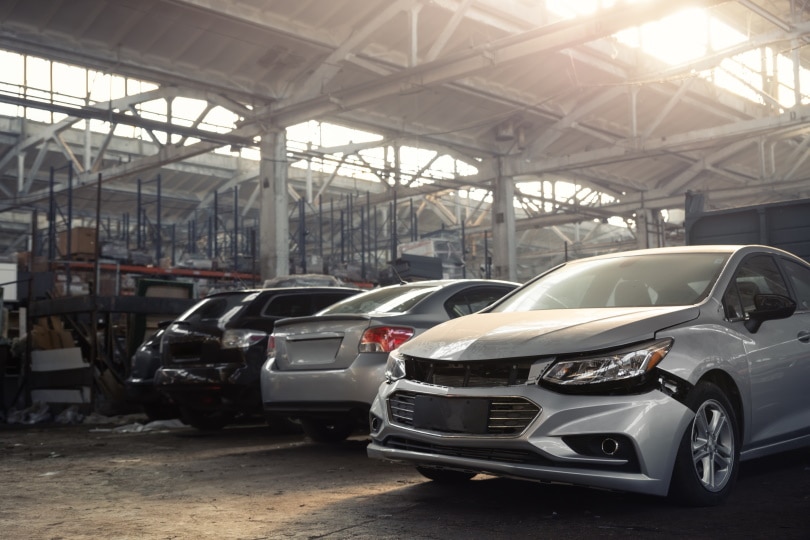 wrecked cars