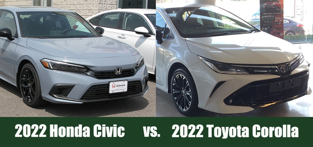 2022 Honda Civic vs Toyota Corolla