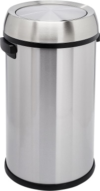 Amazon Basics Round Stainless Steel Trash Can