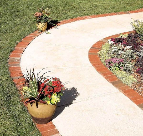 Brick Edging Path