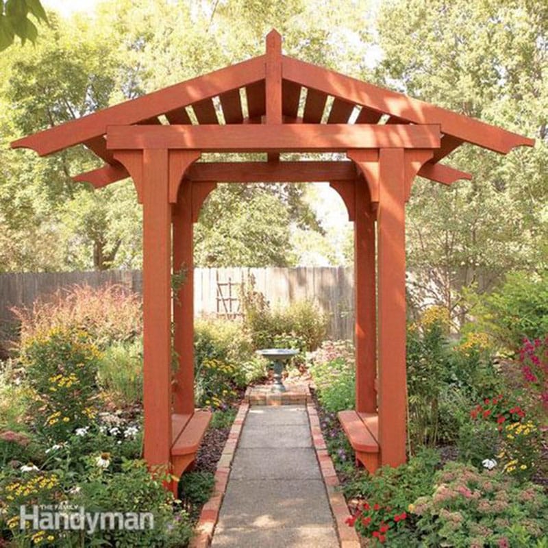 DIY Garden Arbor