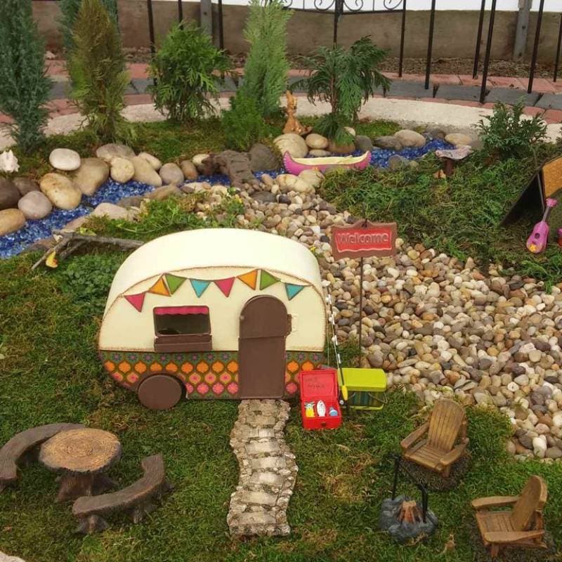 DIY campsite fairy garden