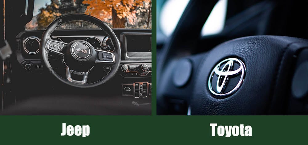 Jeep vs Toyota side by side