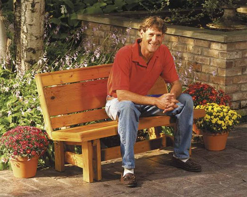 Outdoor Cedar Bench