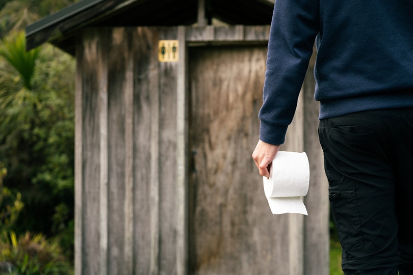 Person composting toilet