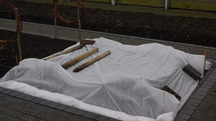 garden bed with cover