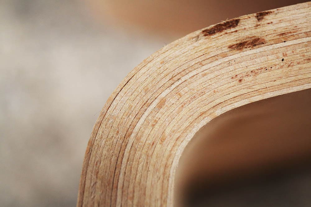 layers of bending wood