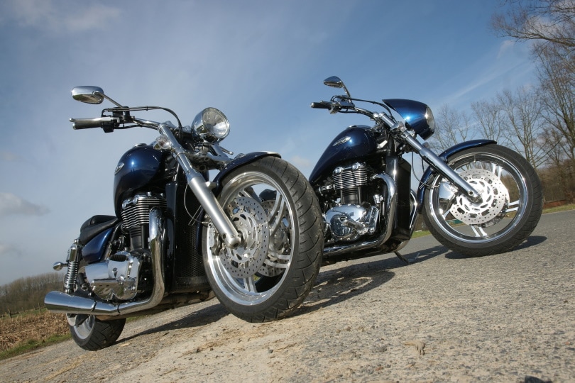 motorcycles parked outdoor