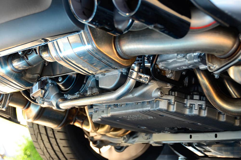 porsche car exhaust