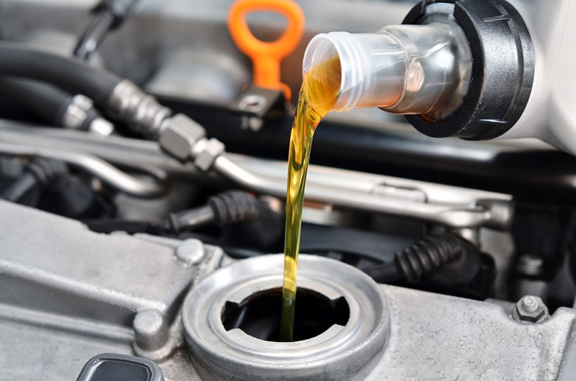 pouring diesel in the tank