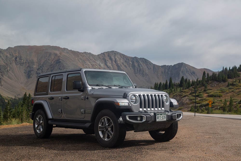 silver jeep
